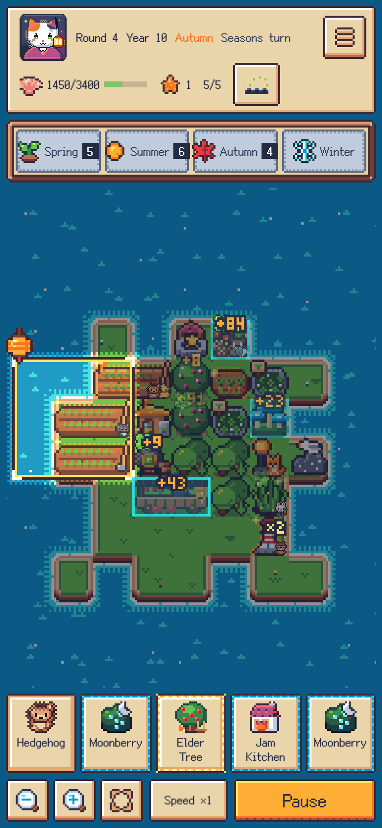 The seasons turn and buildings make shells